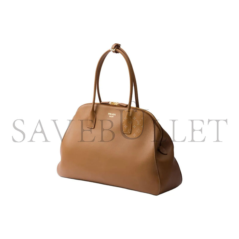 Pra*a large leather handbag 1bg506 (48*30.5*13cm)